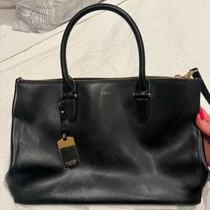 Lauren Ralph Lauren large leather bag